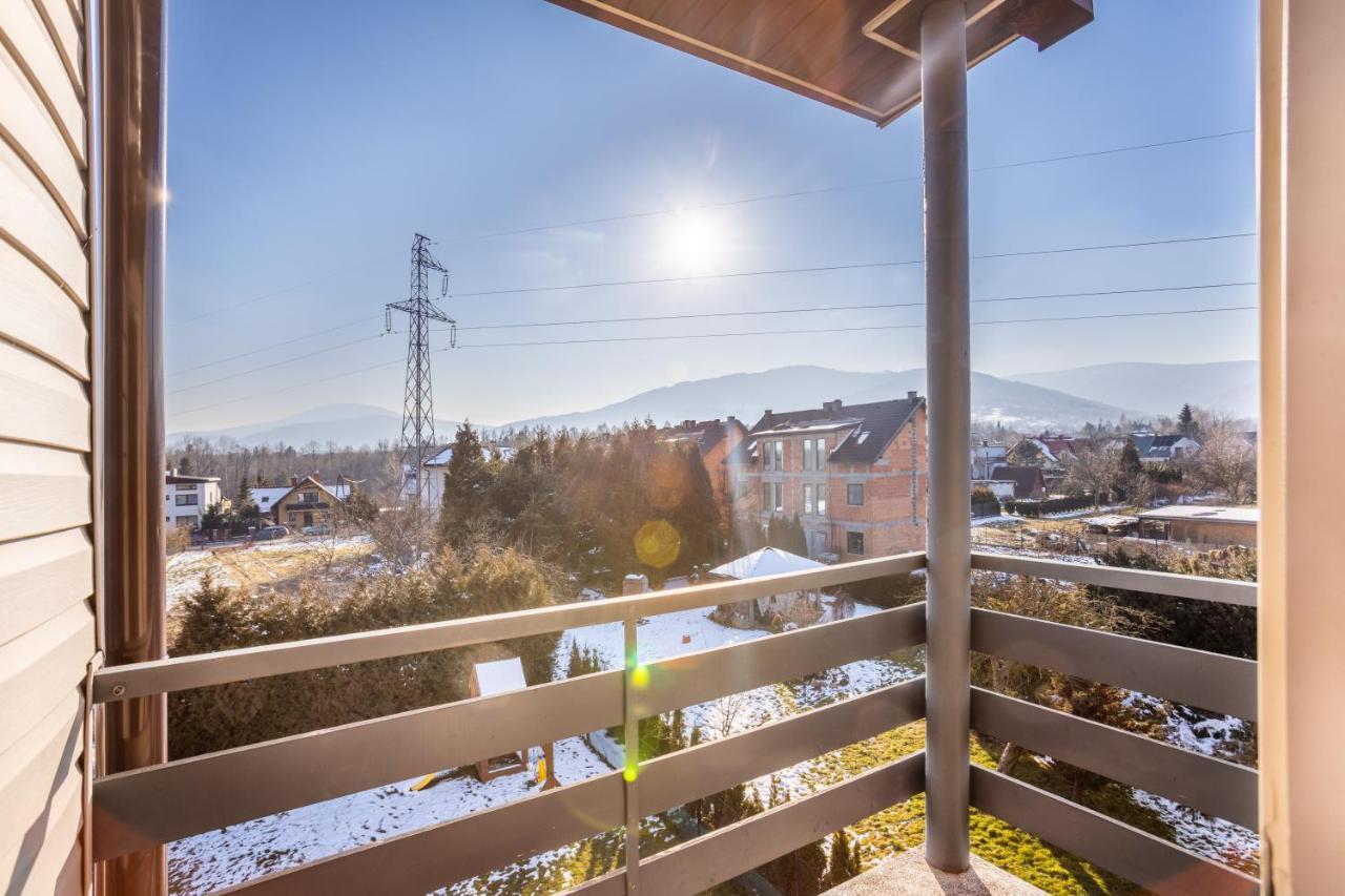 Apartament Ksiezycowy Daire Wilkowice Dış mekan fotoğraf
